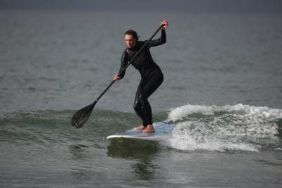 Stand Up Paddle boarden op de Noordzee